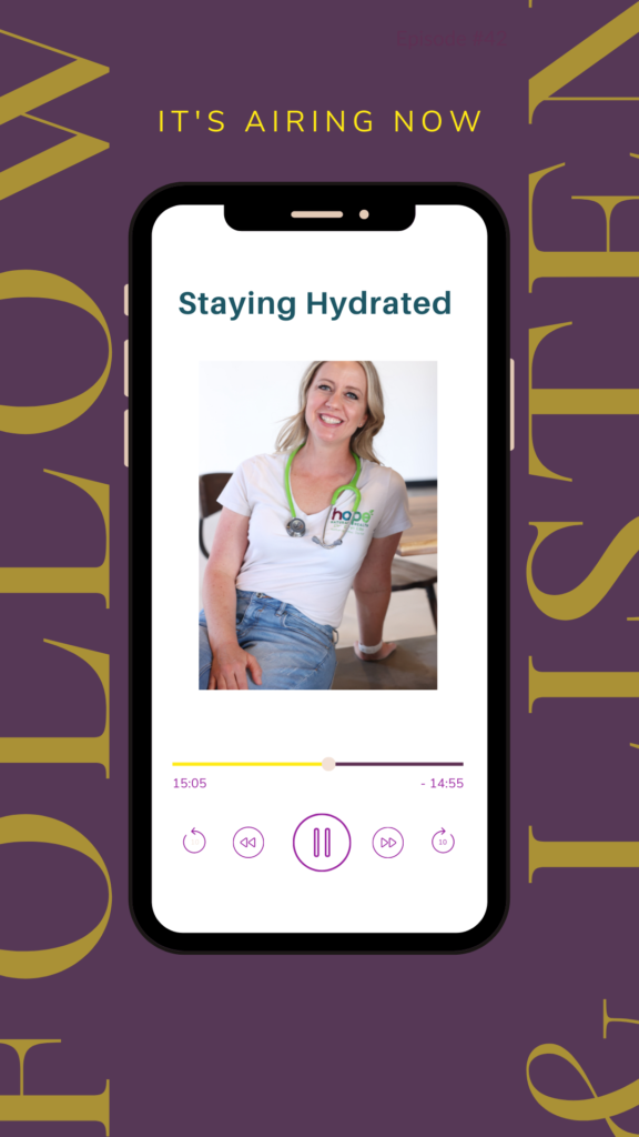 Staying Hydrated - health podcast