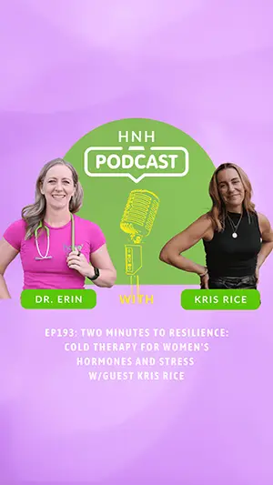 cold therapy for women's hormones and stress.
