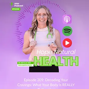 Decoding food cravings and what your body is telling you - natural health podcast with Dr Erin Ellis.