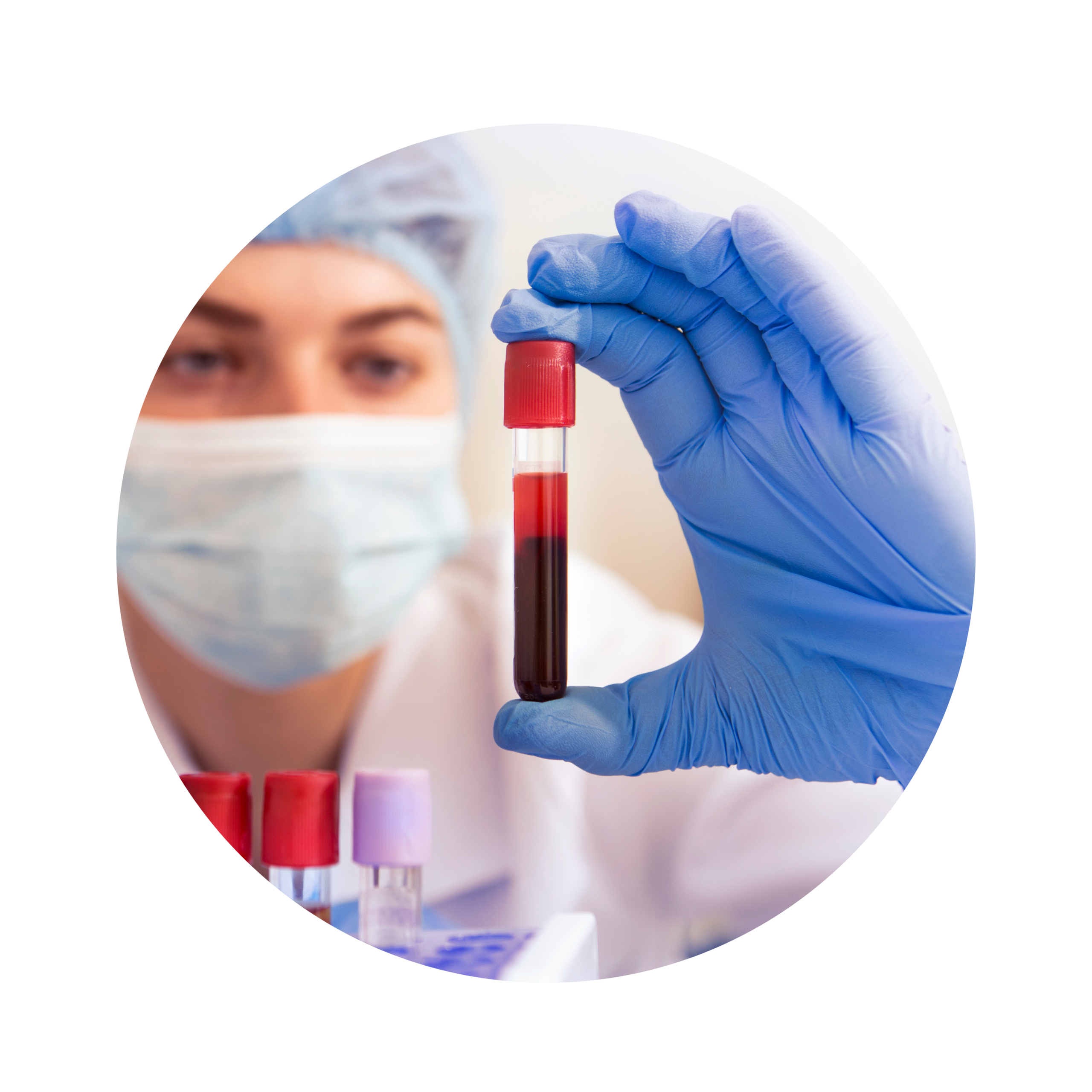 test tube portraying blood tests for health monitoring.