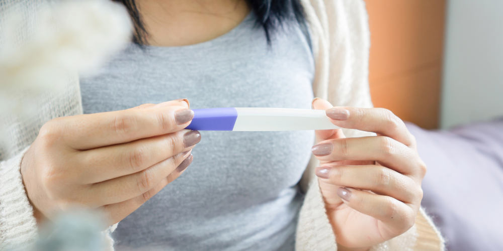 woman reviewing hormone test results in perimenopause