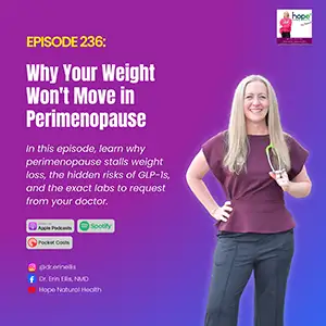 holistic podcast: why weight won't change in perimenopause.